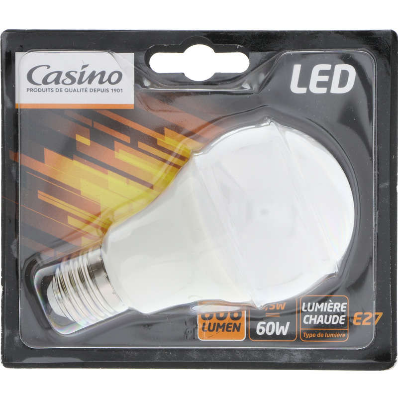 Ampoule LED - 60w - - A vis E27 - Lumière chaude