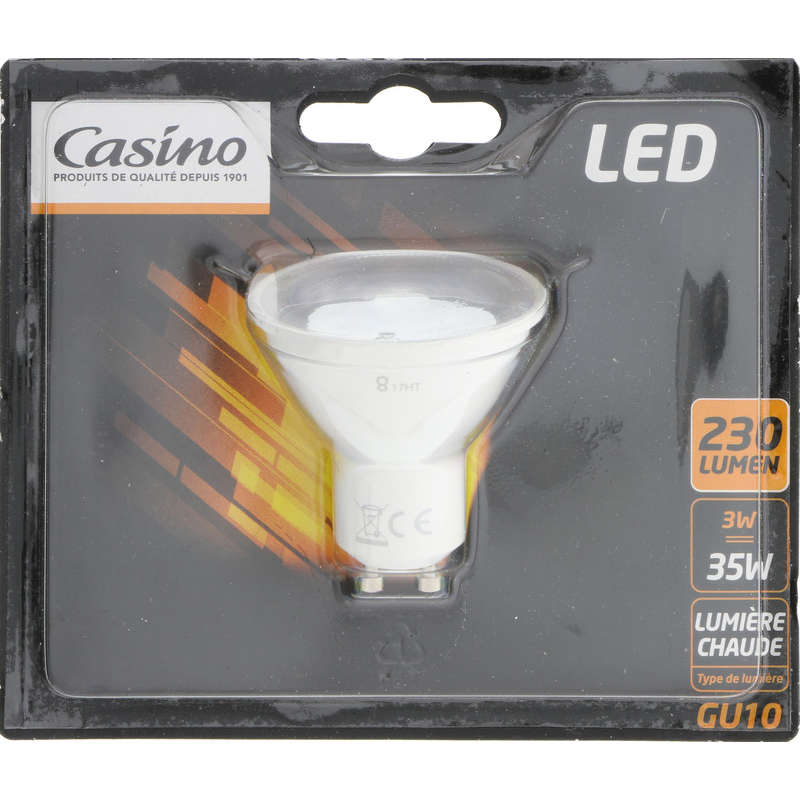 Ampoule LED - Spot - 35w - 230 Lumen - GU10 - Lumièr...
