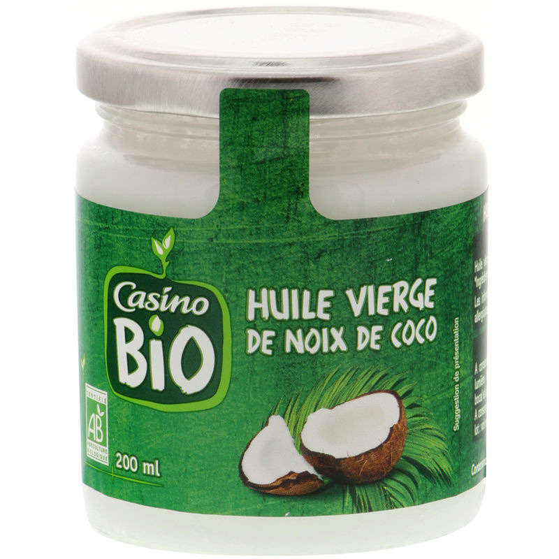 CASINO BIO Huile vierge - Noix de coco - Biologique
