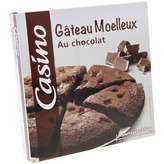 CASINO Gâteau moelleux - Au chocolat 350g