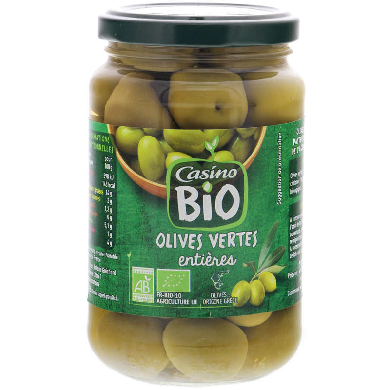 Olives veertes entières - Bioogique
