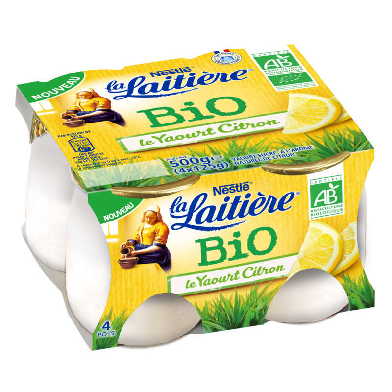 Le yaourt au citron - Biologique