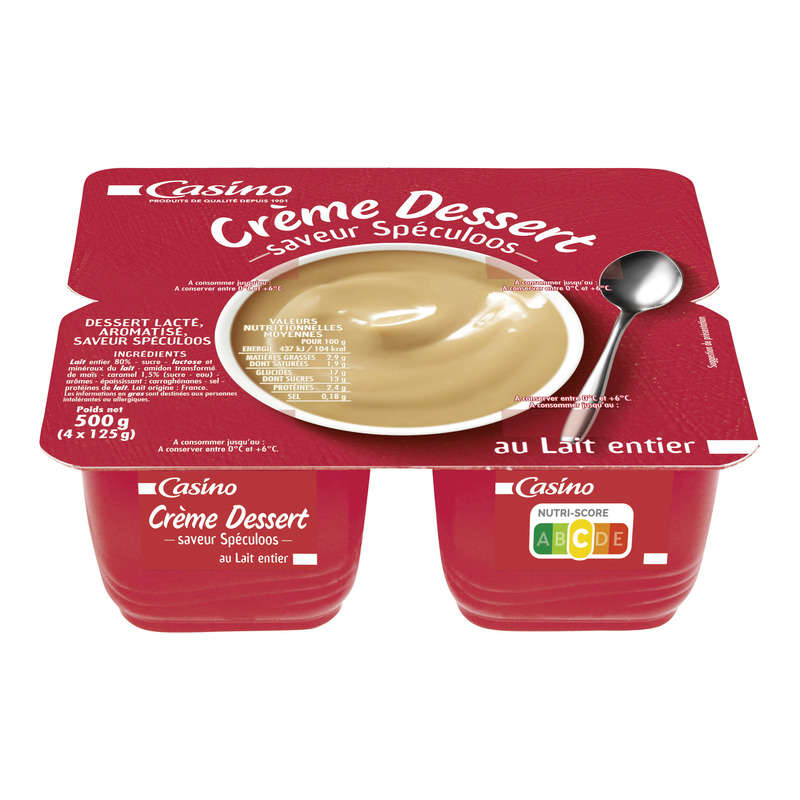 Crème dessert - Saveur spéculos