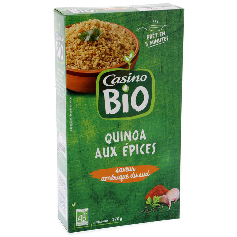 CASINO BIO Quinoa aux épices - Saveur Amérique du sud - Biol...