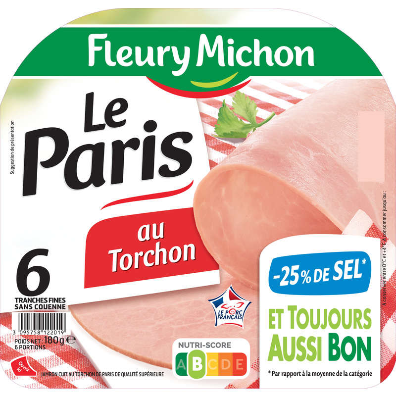 Le Paris au torchon - Tranches fine de jambon ...