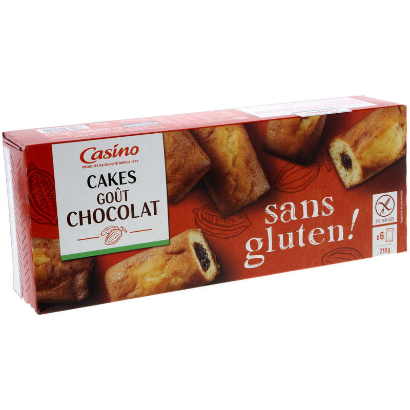 CASINO Cakes - Goût chocolat - Sans gluten