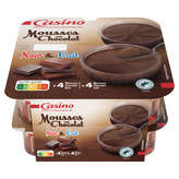 CASINO Mousse chococolat panaché 8x60g