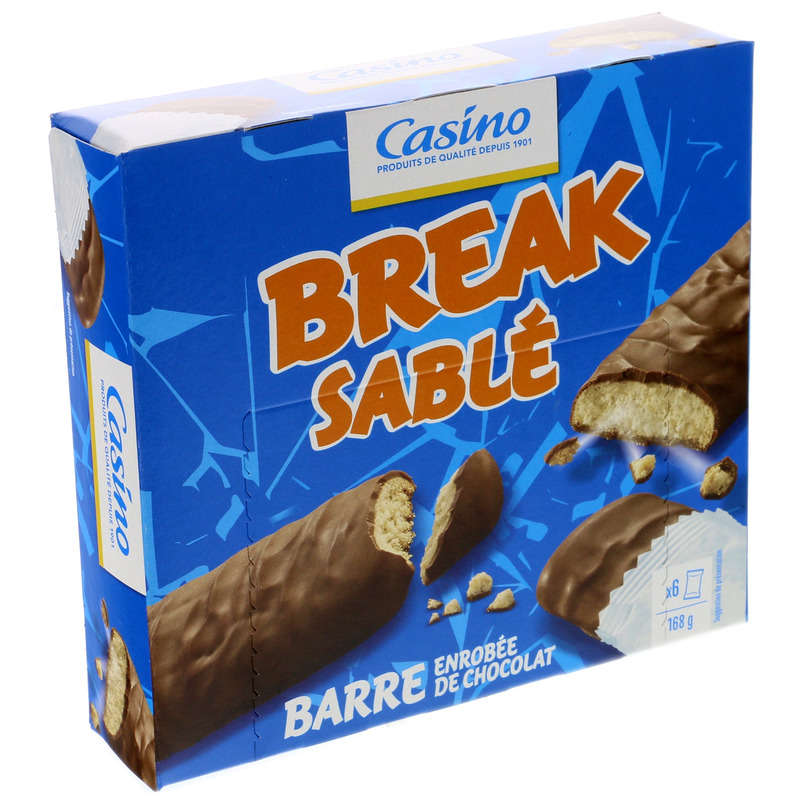 Break sablé - Barre de biscuit enrobée de chocolat
