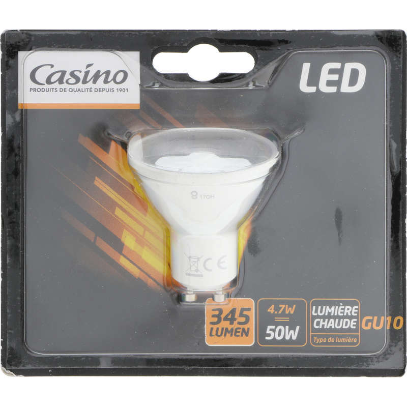 Ampoule LED - Spot - 50w - 345 Lumen - GU10 - Lumièr...