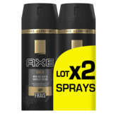 Axe Déodorant bodyspray Gold les 2 bombes de 150ml