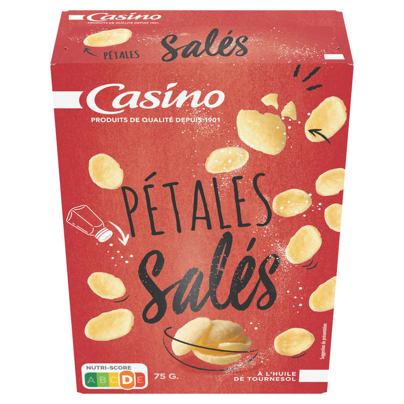 CASINO Pétales - Biscuits apéritifs - Goût salé