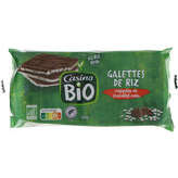 CASINO BIO Galette - Riz - Chocolat noir - Biologi