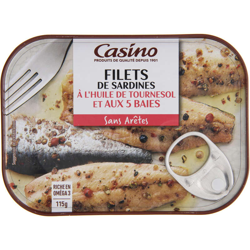 Filets de sardines aux 5 baies