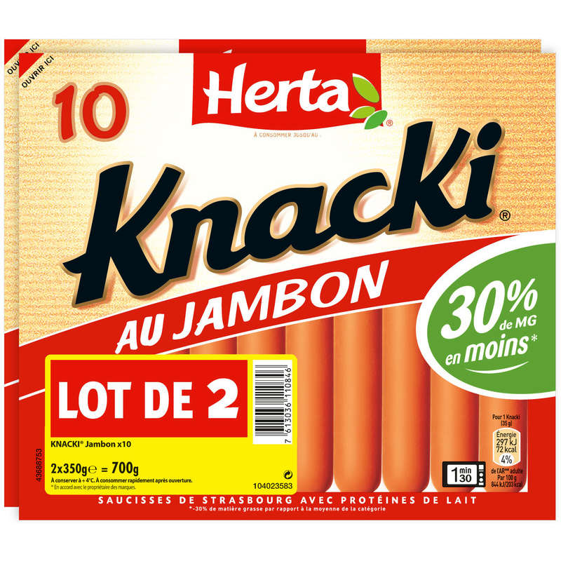 HERTA Knacki - Saucisse - Jambon