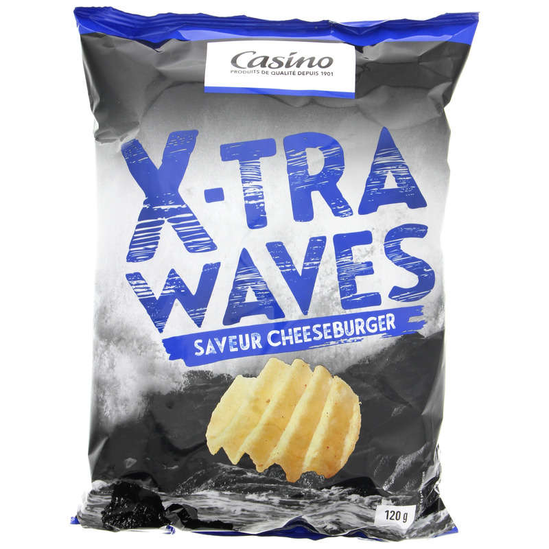 Chips x-tra waves - Saveur cheeseburger