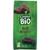 CASINO BIO Dessert - Tablette chocolat - Noir - Bi