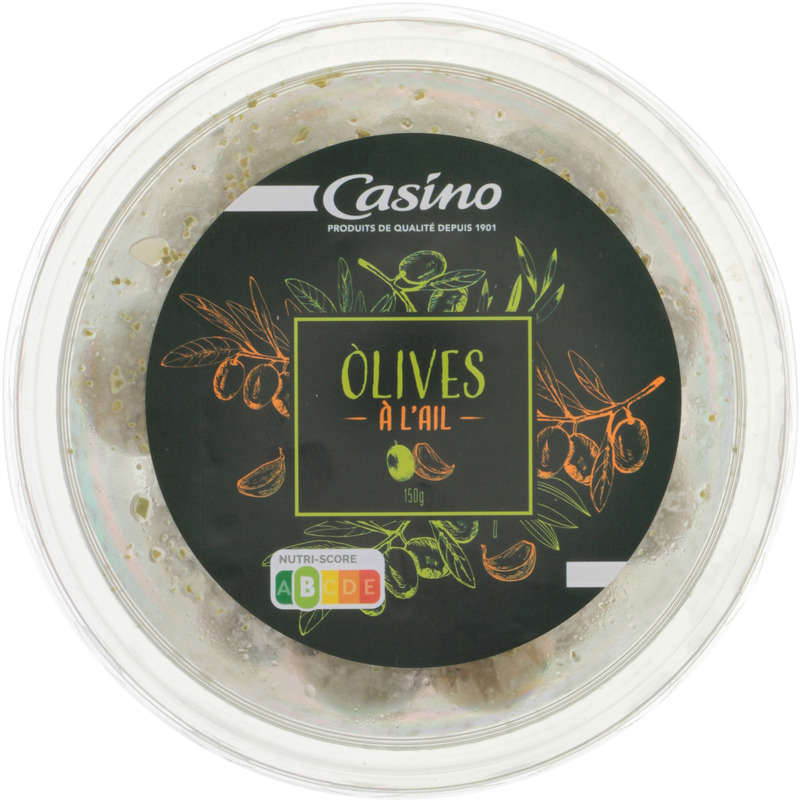 Olives vertes à l'ail