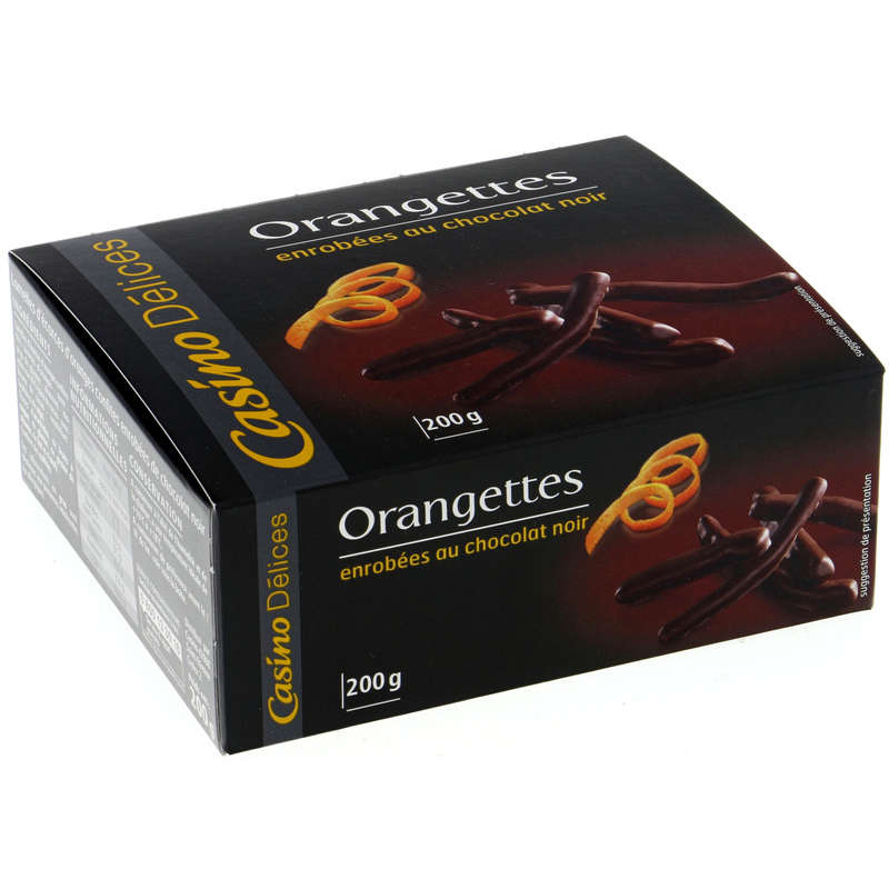 Orangettes - Enrobées au chocolat noir