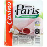 CASINO Jambon de Paris - Sans couenne - 8 tranches