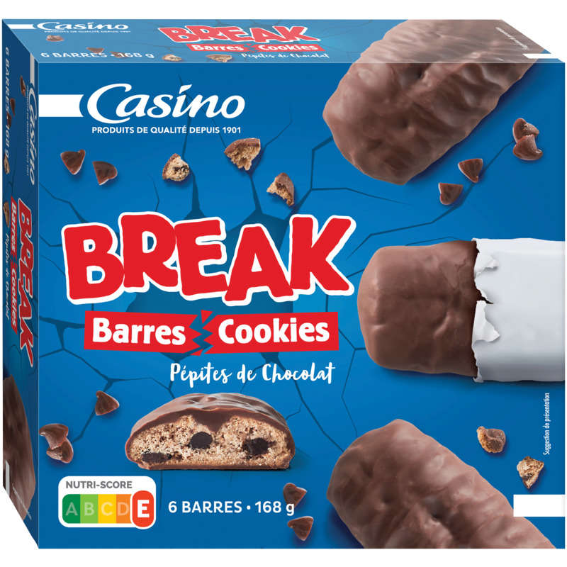 CASINO Break - Barres - Pépites de chocolat