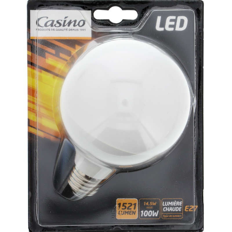 Ampoule LED - Globe - 100w - 1521 Lumen - A vis E27 -...