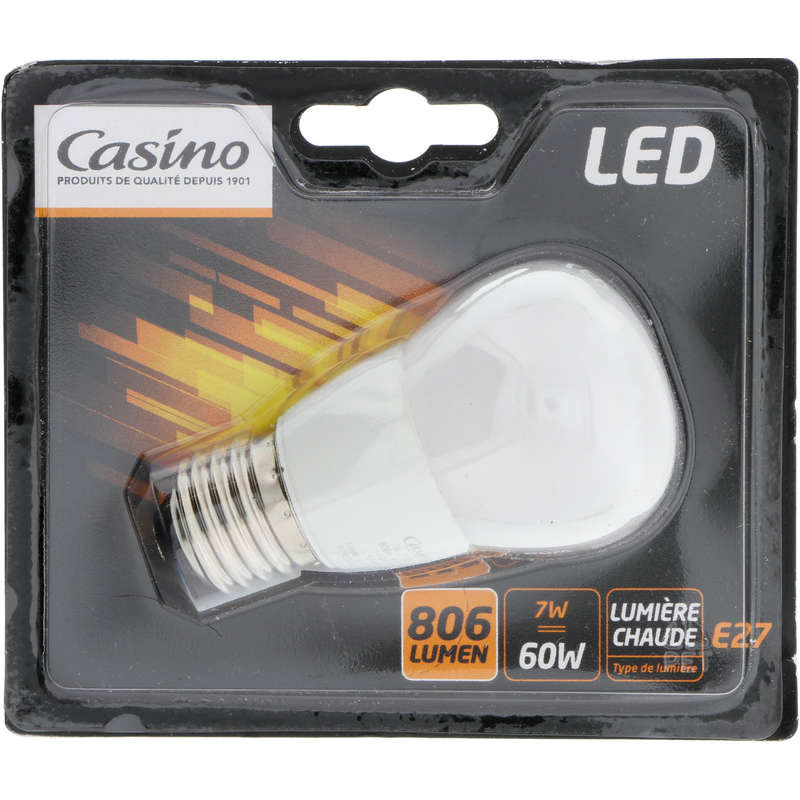 Ampoule LED - Sphérique - 60w - 806 Lumen - A vis E27...