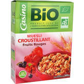 CASINO BIO Muesli croustillant - Fruits rouges - B