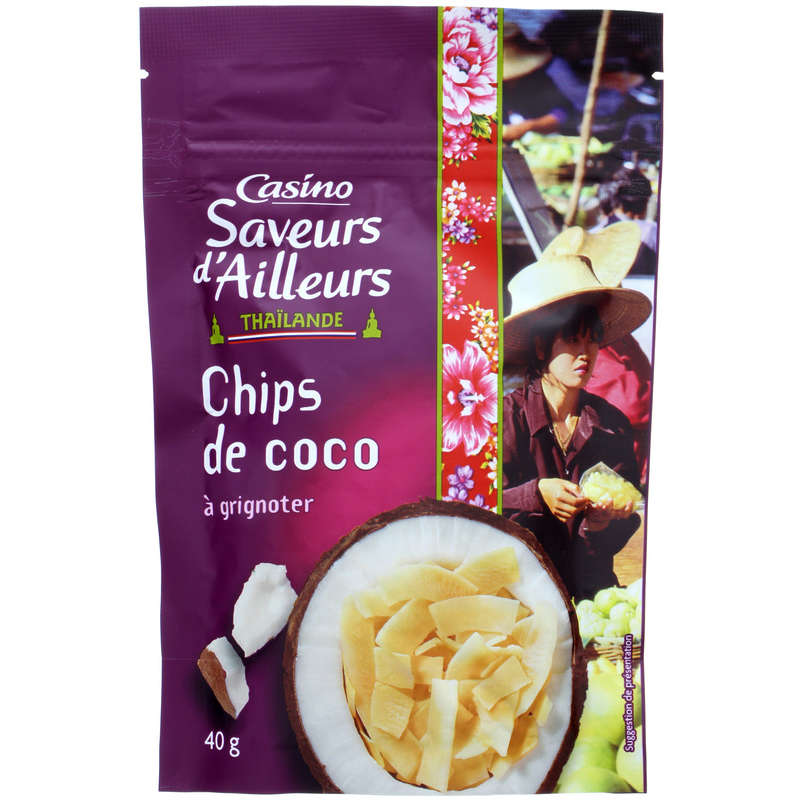 CASINO SAVEURS D'AILLEURS Chips de coco - Thaïlande