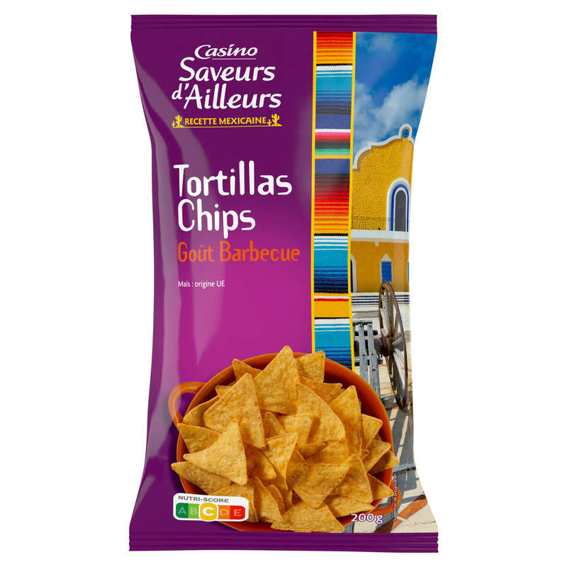 CASINO SAVEURS D'AILLEURS Tortillas - Chips - Goût barbecue ...