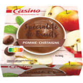 CASINO Compote - Pomme châtaigne 4x100g