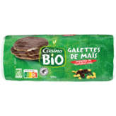 CASINO BIO Galette - Maïs - Chocolat noir - Biolog