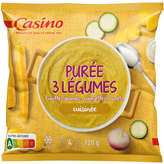 CASINO Purée cuisinée - 3 légumes - Carottes courg