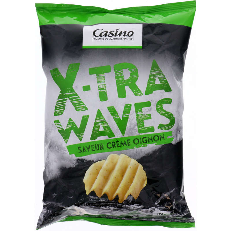 X Tra Waves - Chips - Saveur crème oignons