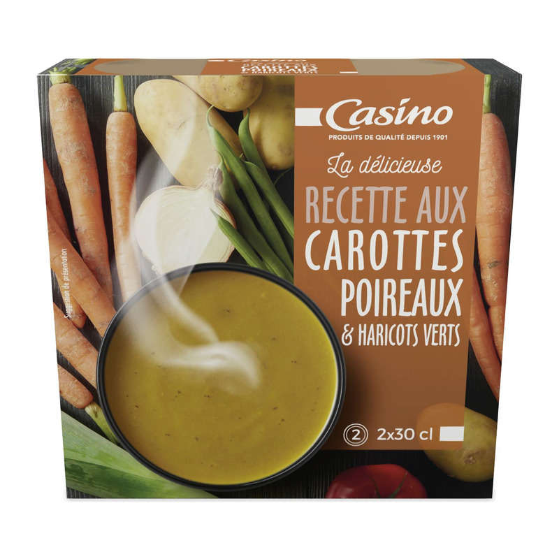 CASINO Recette gourmande - Mouliné - Carottes poir