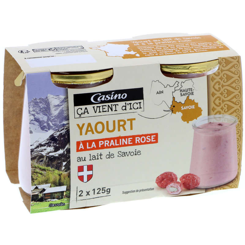 Yaourt au lait de Savoie - A la pralin...