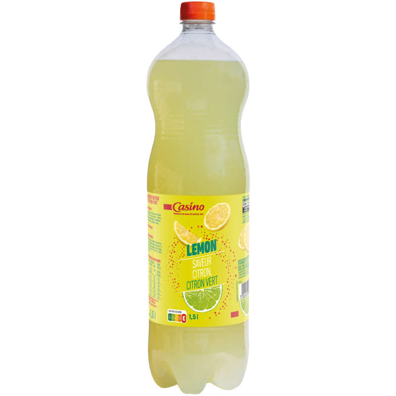 CASINO Lemon - Boisson gazeuse - Saveur citron citron vert