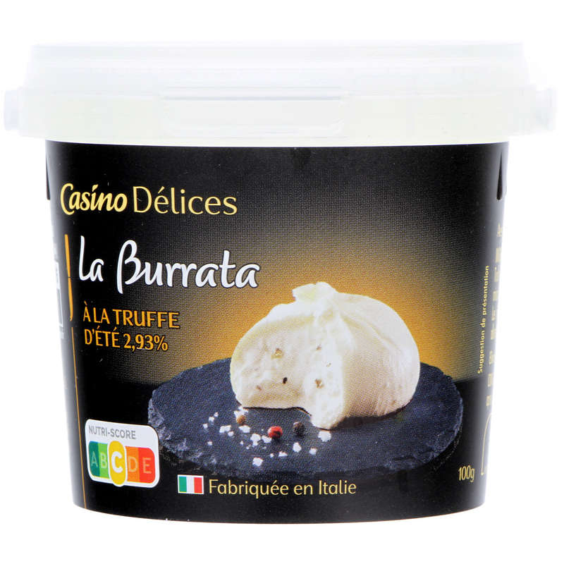 CASINO DELICES Burrata - Truffe d'été - Fabriquée en Italie