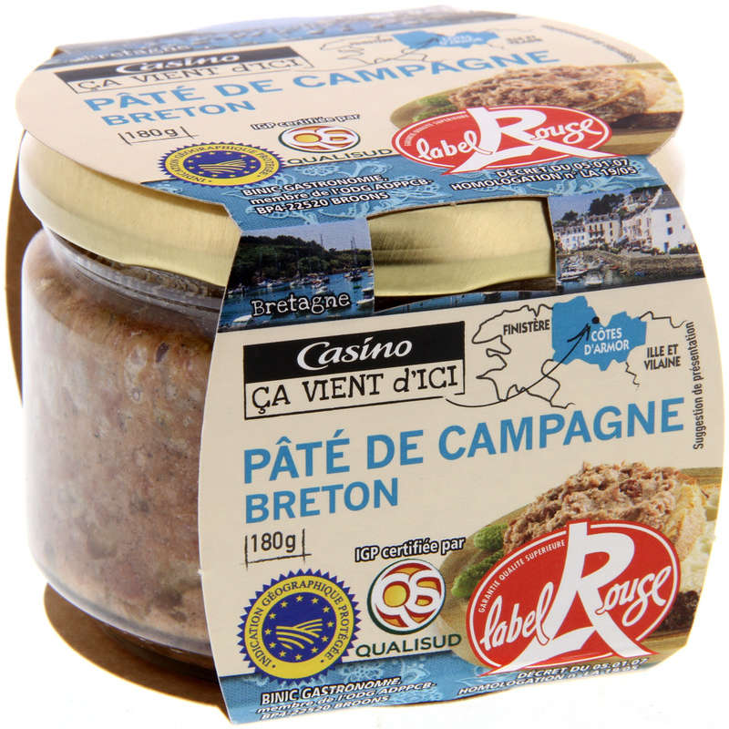 Pâté de campagne breton IGP - Label Ro...