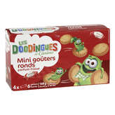 LES DOODINGUES Mini gouters ronds fraises 168g
