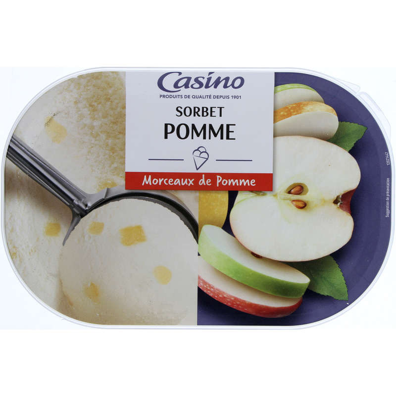 CASINO Sorbet - Bac - Pomme