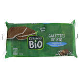 CASINO BIO Galette - Riz - Chocolat lait - Biologi