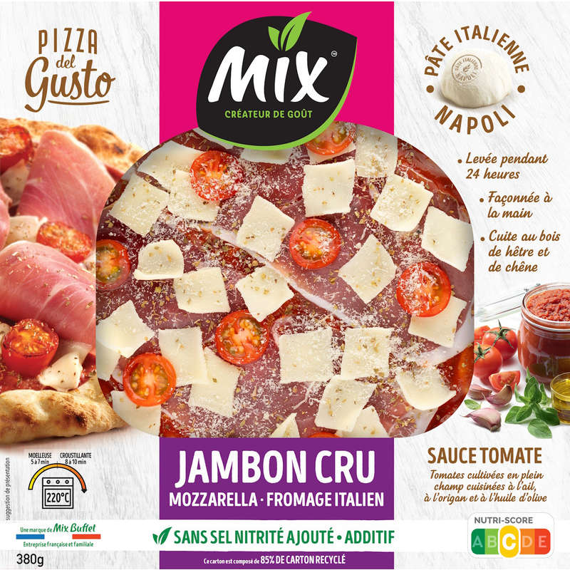 MIX Pizza del Gusto - Pizza fraiche Jambon Speck - Mozarella...