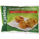 CASINO Galettes de légumes - Courgettes tomates au