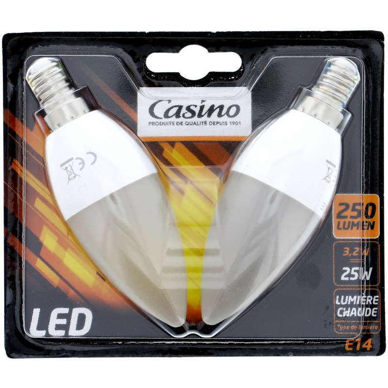 Ampoule LED - Flamme - 25w - A vis E14 - Lumière chau...