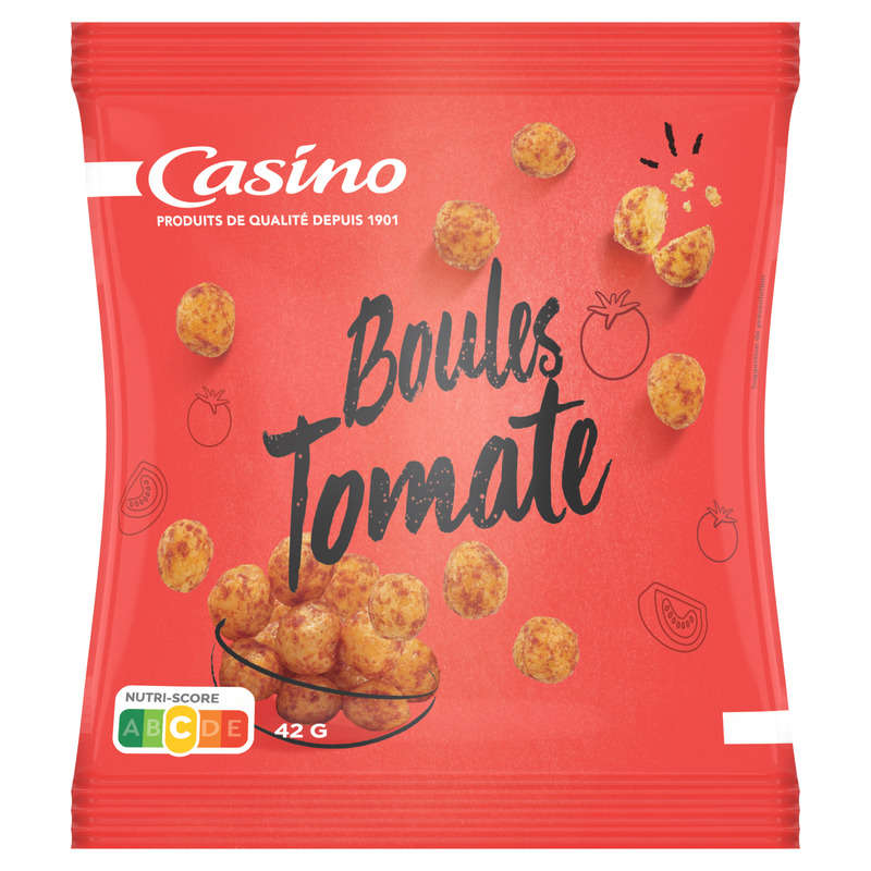 CASINO Boules - Biscuits apéritifs - Tomate