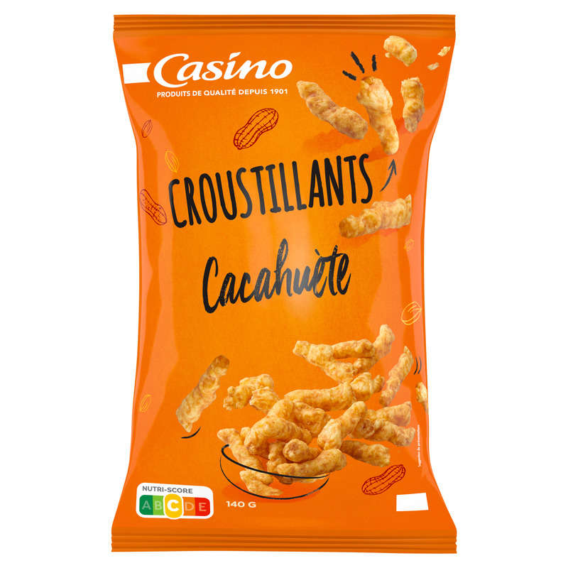 CASINO Croustillants t Biscuits apéritifs - Goût cacahuète