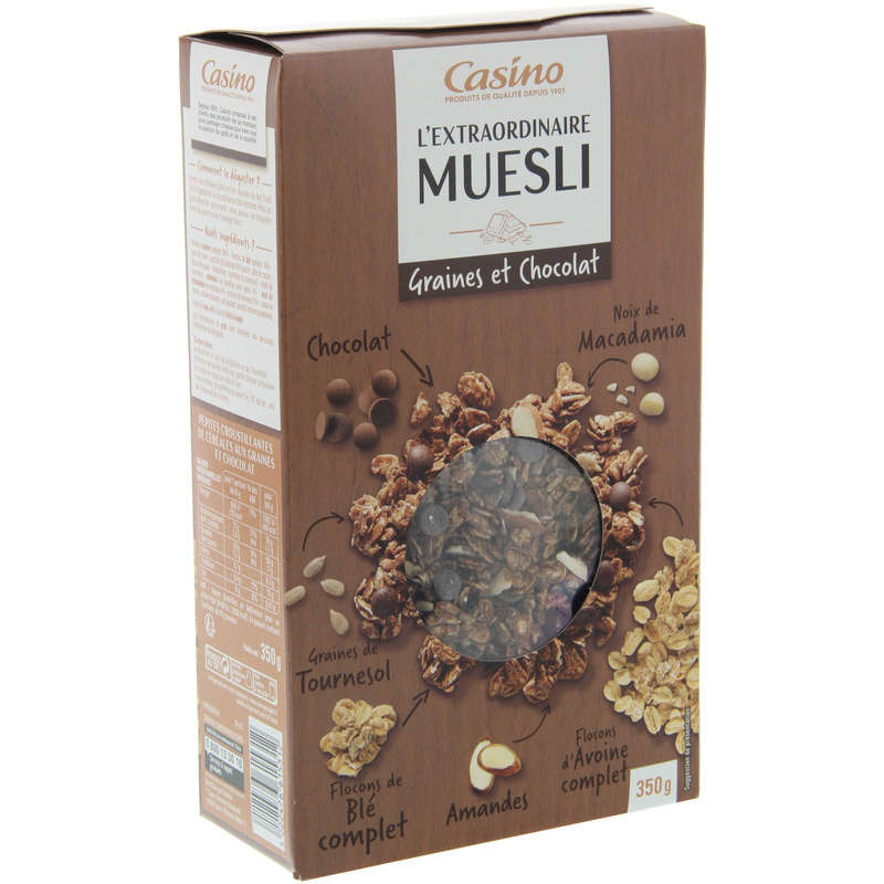 L'extraordinaire Muesli - Graines et chocolat