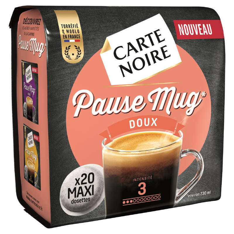 Pause Mug - Café en dosettes maxi souples - Doux - Intensité 7