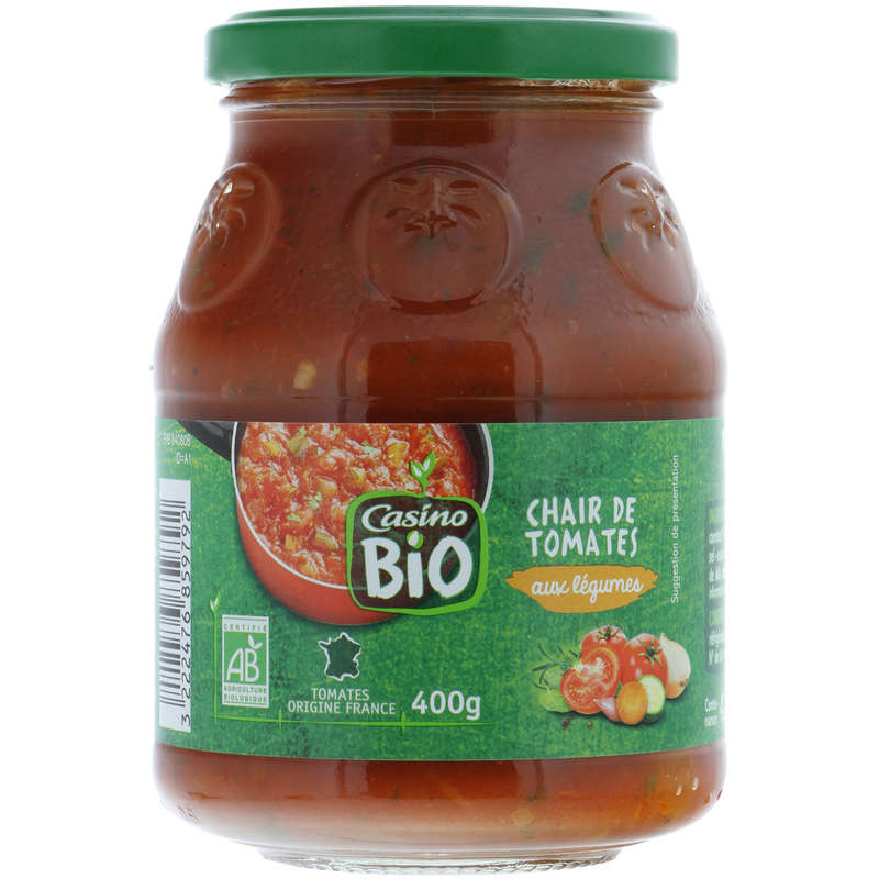 CASINO BIO Chair de tomates - Aux légumes - Biologique