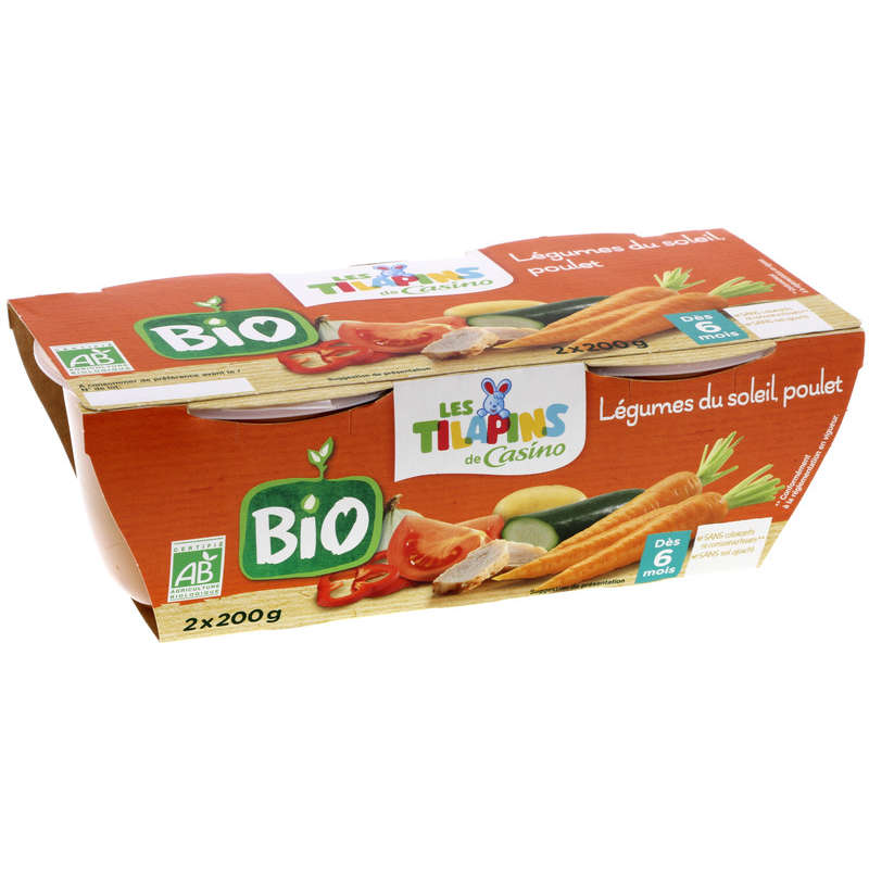 LES TILAPINS BIO Bol - Légumes du soleil - Poulet - Biologiq...